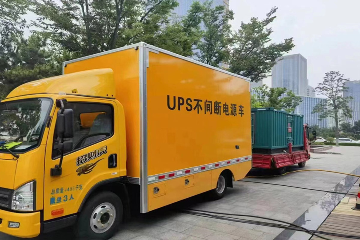 虎门港管委会发电机租赁施工现场