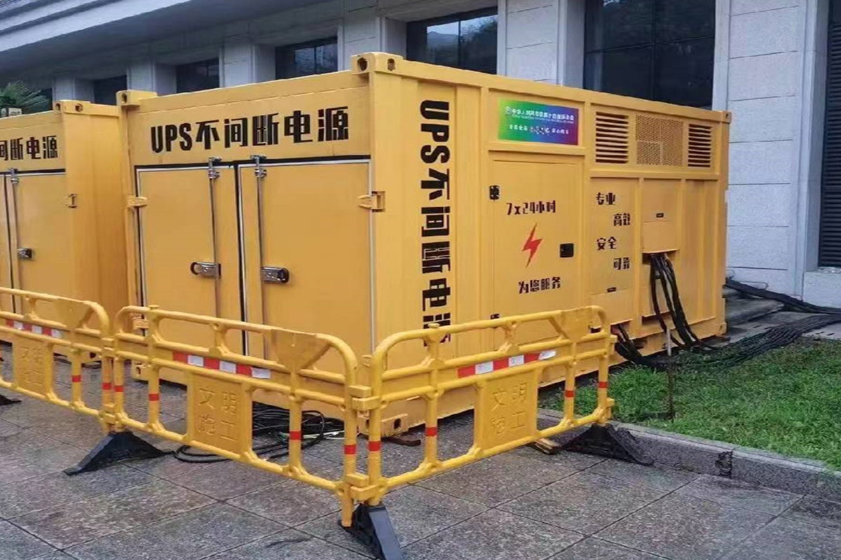 虎门港管委会发电机租赁施工现场