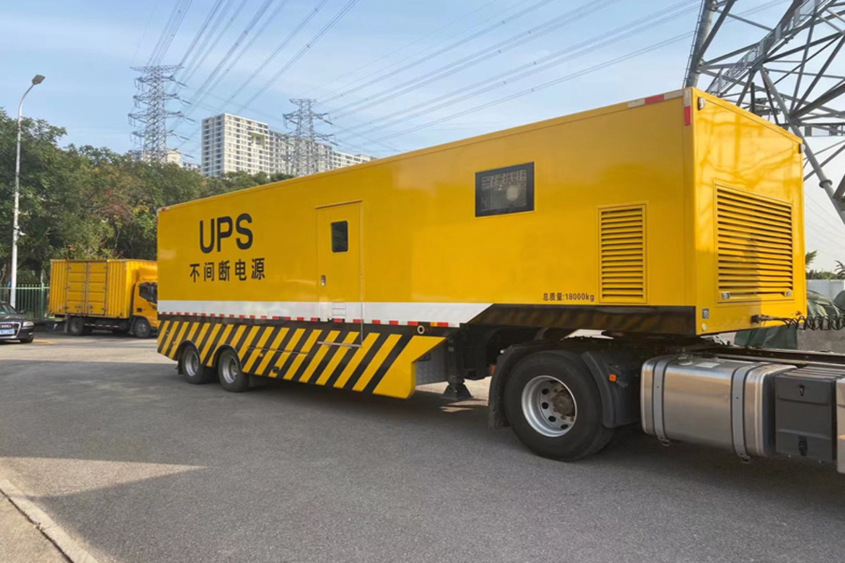 虎门港管委会发电机租赁施工现场