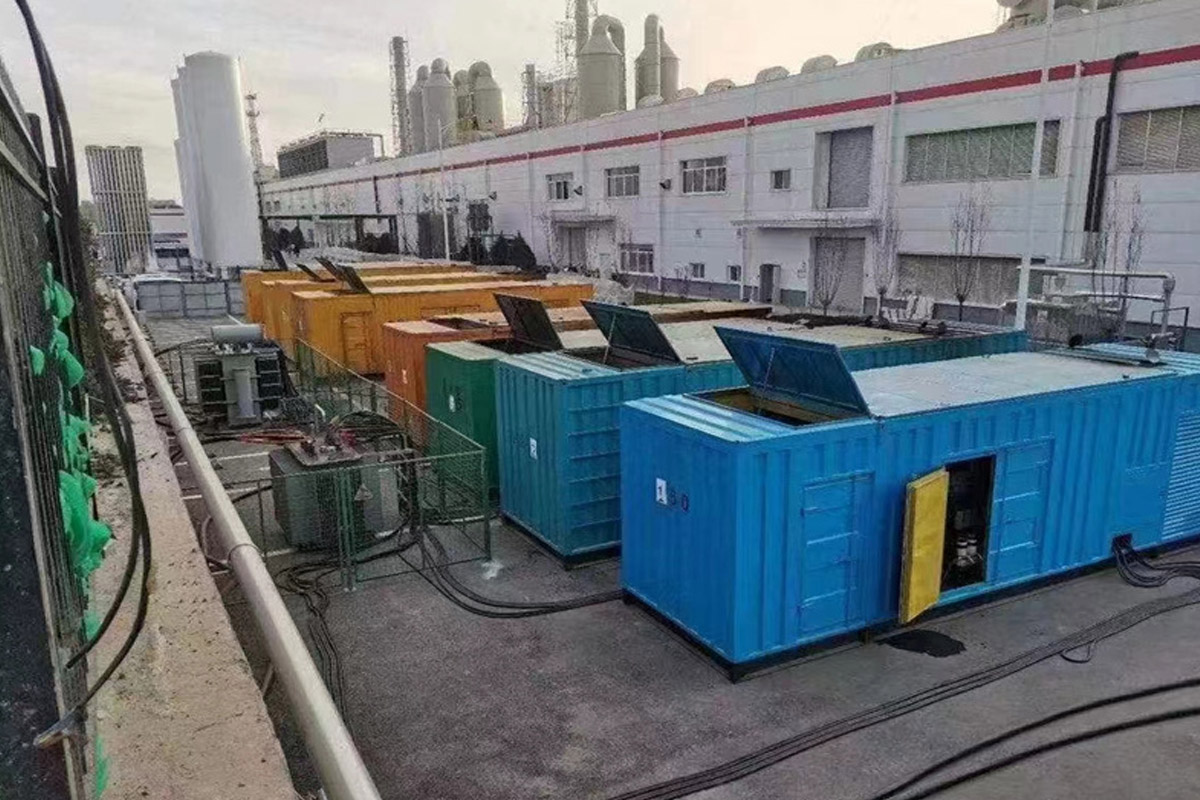 虎门港管委会发电机租赁施工现场